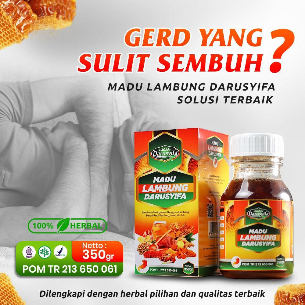 Madu Herbal Obat GERD dan Asam Lambung Original Asli Ori dengan Gejala Susah Tidur Sakit Kepala Kley