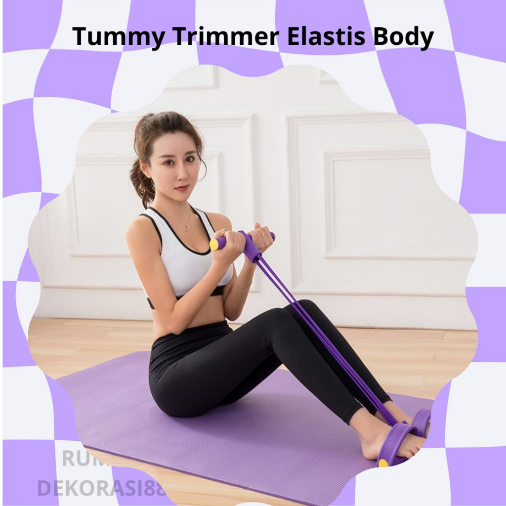 Alat Fitness Alat Olahraga JS6 Pengecil Perut Dan Pembakar Lemak Tummy Trimmer Elastis Body