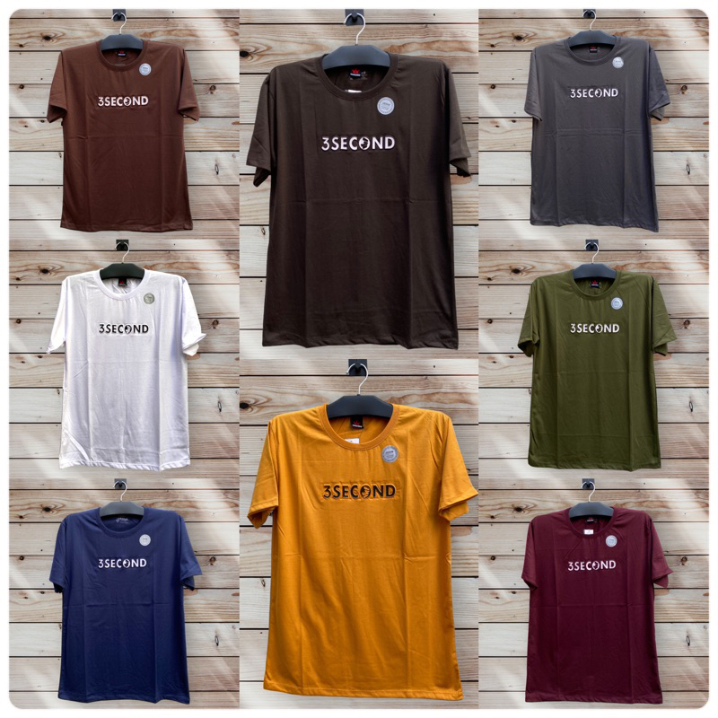 TSC Kaos Distro Pria Sablon Pres Embos Tulisan Timbul Size L Lengan Pendek Katun PE