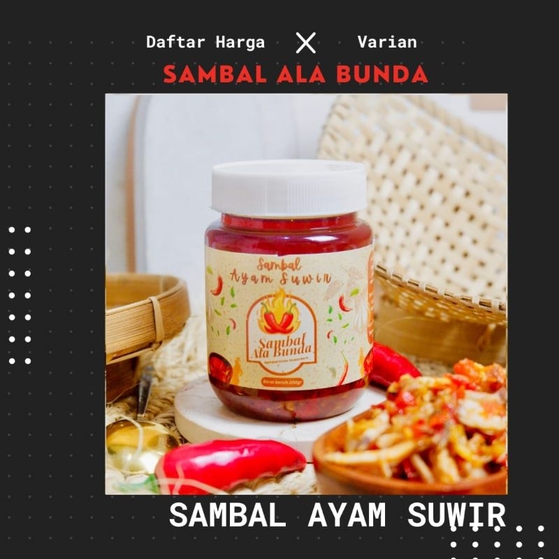 

sambal ayam suir 200ml/180gr