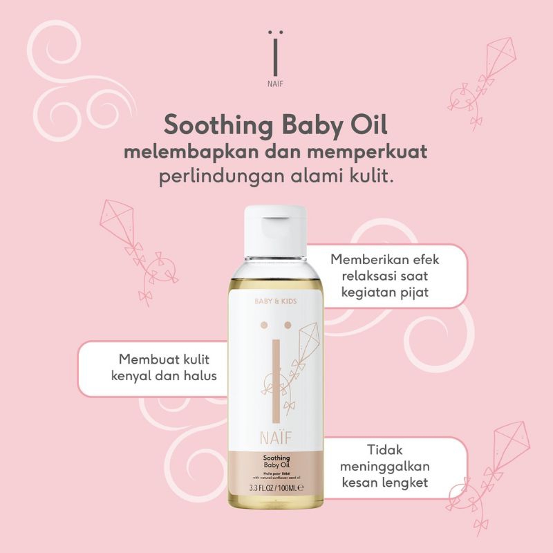 NAIF Body Lotion - Nurturing Cream - Nourishing Shampoo - Cleansing Wash Gel - Soothing Baby Oil