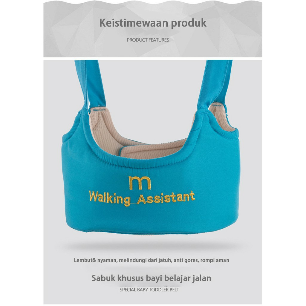 Baby Walking Assistant Premium Baby Walker Alat Belajar Jalan Bayi Sabuk Pengaman Alat Bantu Jalan Bayi