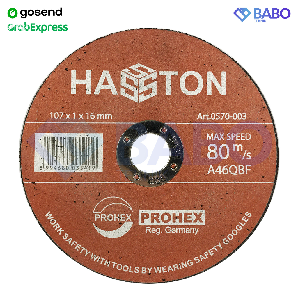 Mata Gerinda Potong 4" HASSTON PROHEX 0570-003 / Batu Gerinda Gurinda Potong 4 Inch HASTON