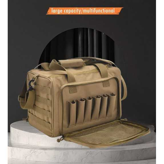 Tas Selempang Taktis Militer Outdoor Tactical Gun Range Bag Tempat Penyimpanan Barang Fleksibel Material Kuat