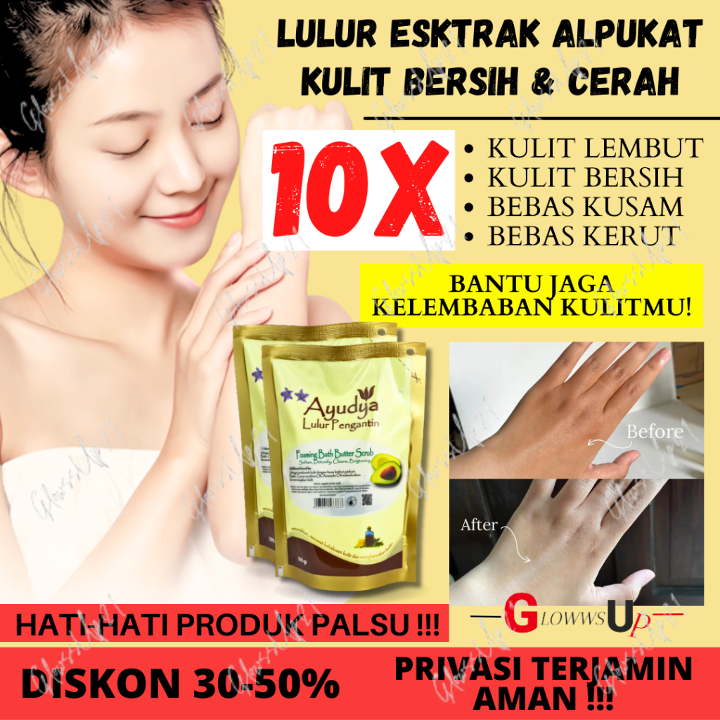 Ayudya Foaming Bath Butter Scrub Refill 300gr