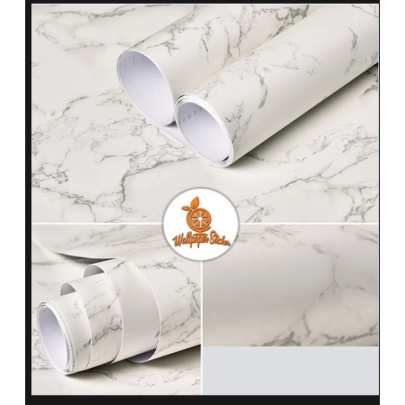 Wallpaper sticker dinding 45cmx 10m motif marmer keramik gh179/ wallsticker wallpaper premium polos 