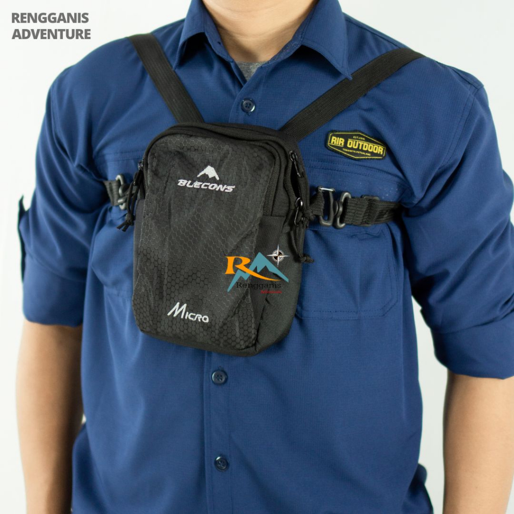 Tas Selempang Waistbag Pria Wanita BLECONS MICRO Casual Outdoor