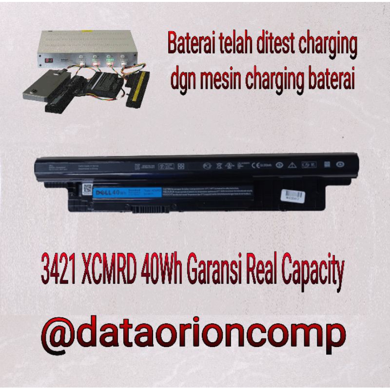 Baterai Battery  DELL Inspiron 14R 15R 3421 3437 3442 3443 3521 3531 3537 5421 5473 XCMRD 40Wh