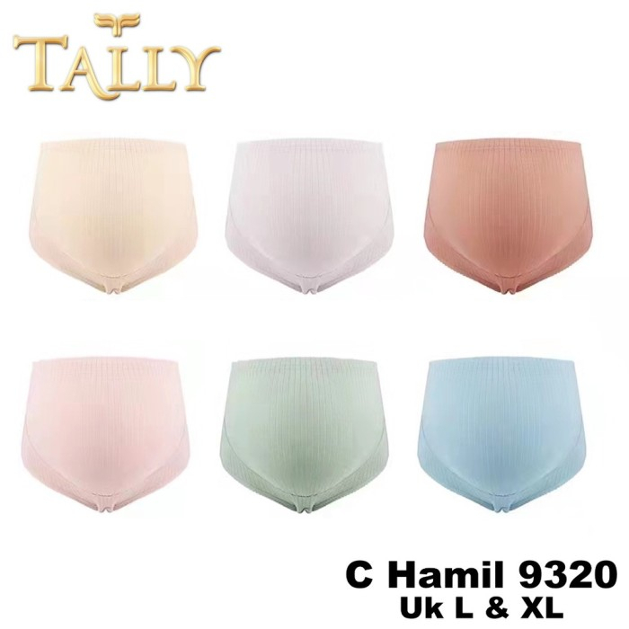 CD HAMIL TALLY 9320 Highwaist CELANA DALAM KANTONG PERUT TINGGI SAMPAI PUSAR diatas perut rajut halus