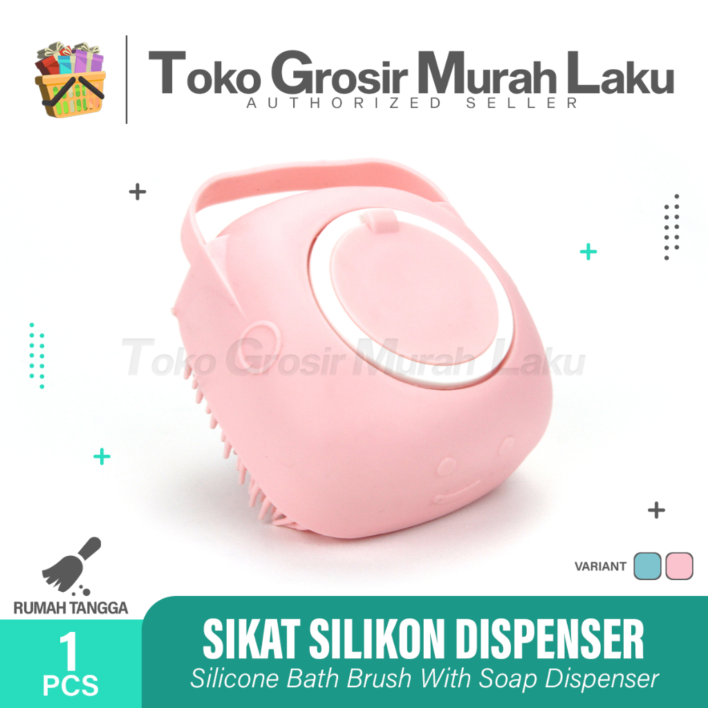 SIKAT MANDI SILIKON SPON MANDI SOAP DISPENSER GOSOK TANGAN BADAN HALUS