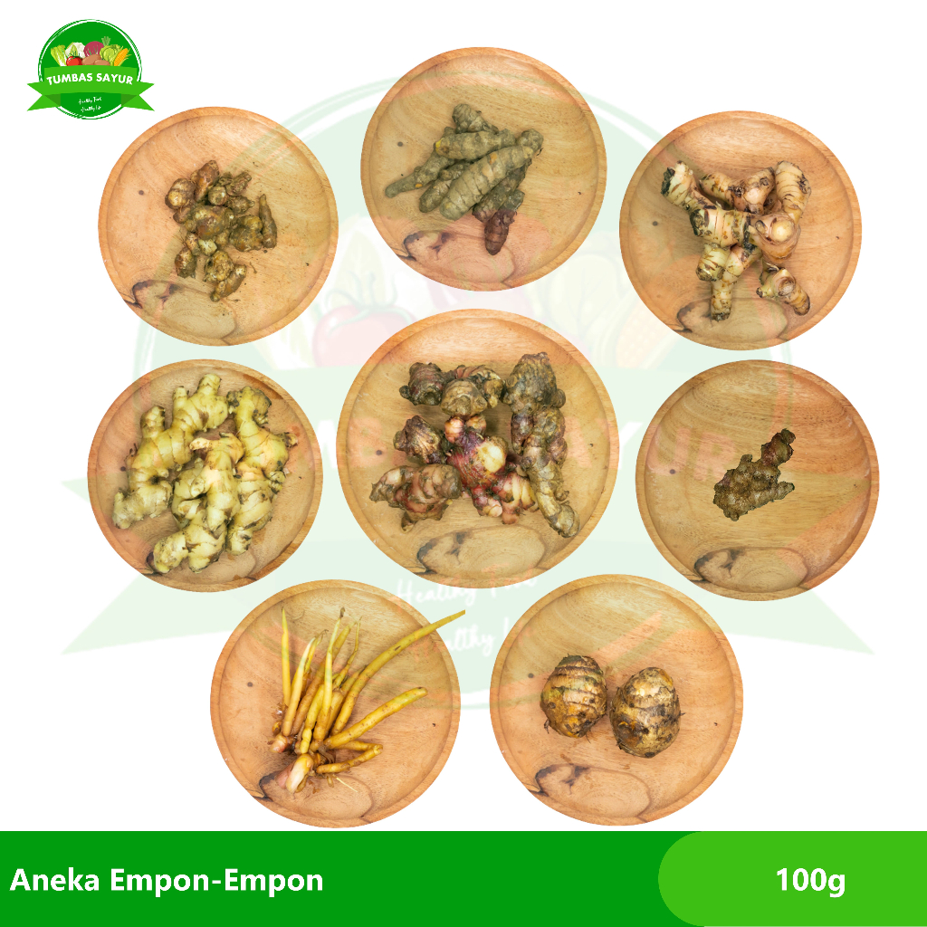 

Aneka Empon-empon 100g: Kencur | Kunyit | Lengkuas | Jahe Putih | Jahe Merah | Jahe Emprit | Temu Kunci