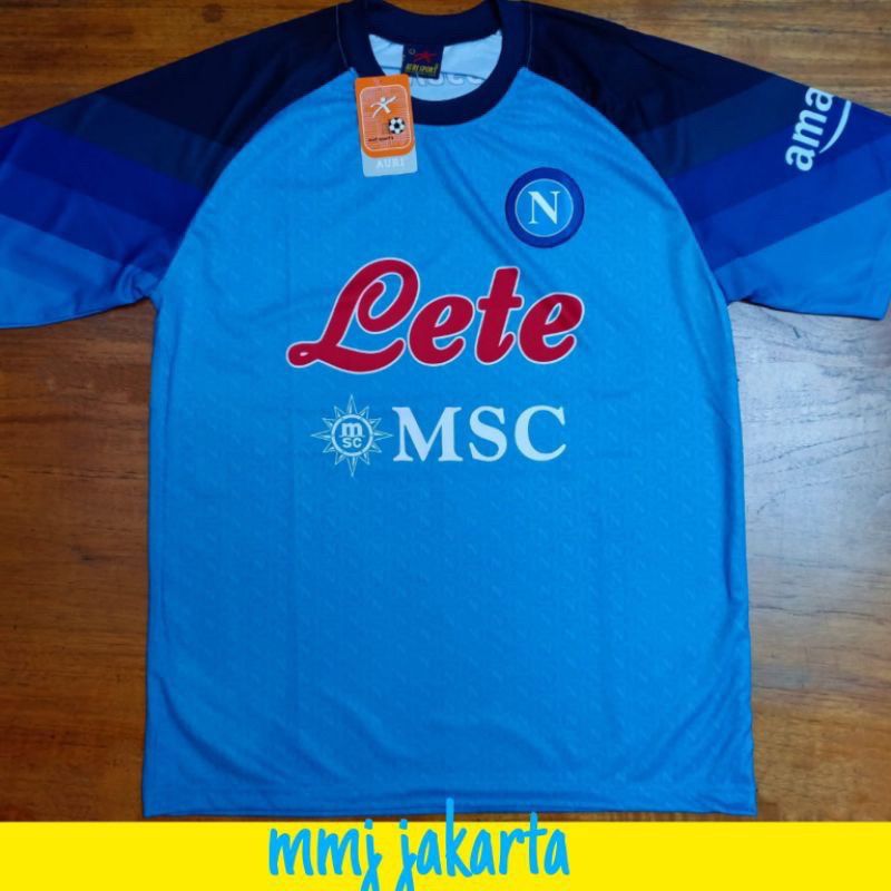 jersey bola napoli home printing