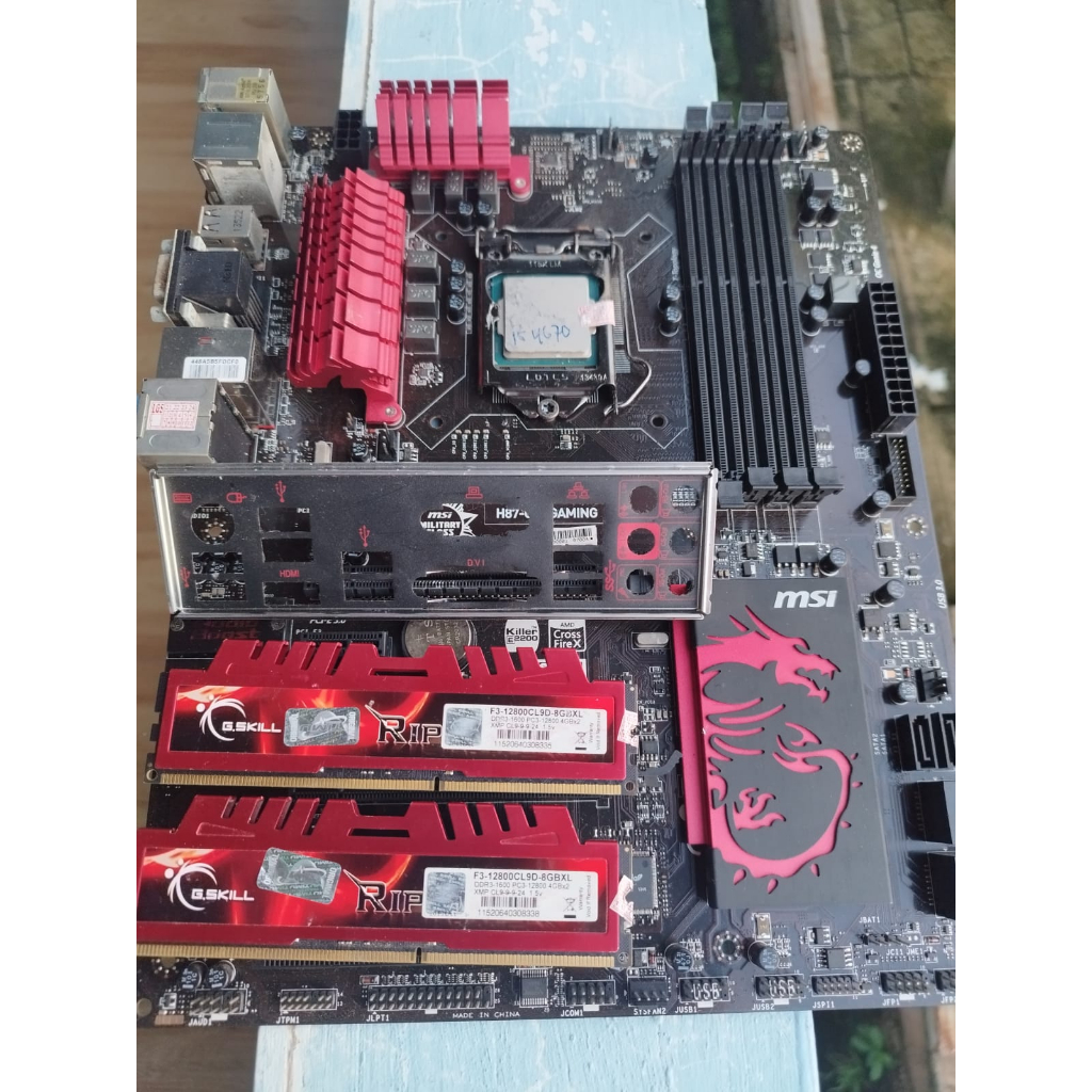 MOBO MSI GAMING  Z87 - G45 + I7 4790 + 8GB + BLACKPLATE