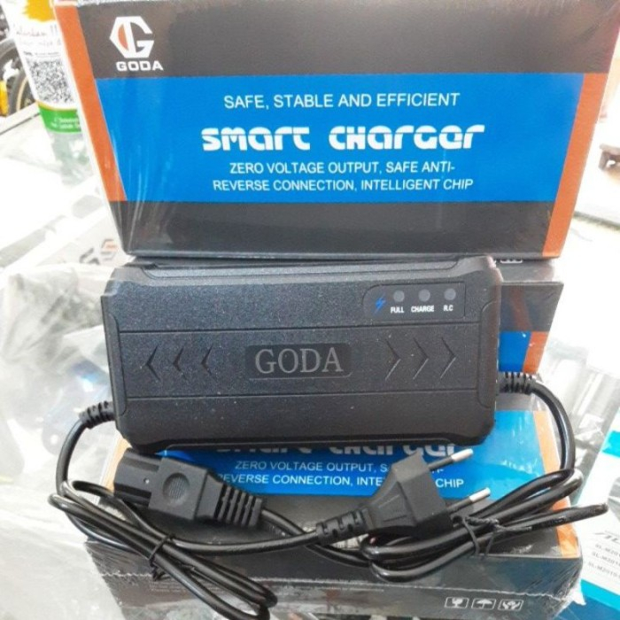 Charger Sepeda Listrik Goda 48v 12Ah Original Cas Aki Sepeda Listrik
