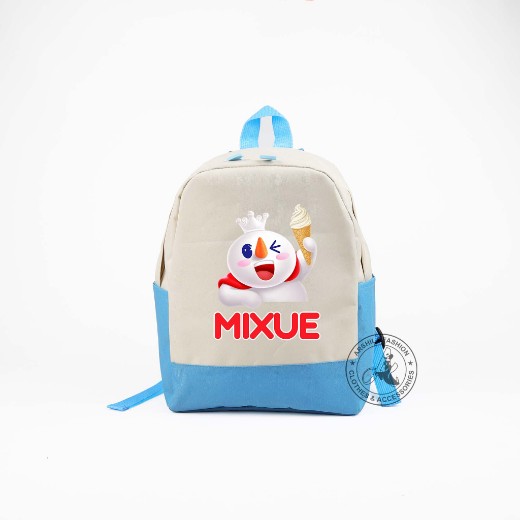 Tas Anak Laki-laki dan Perempuan Ransel Motif Mixue TK Dan SD