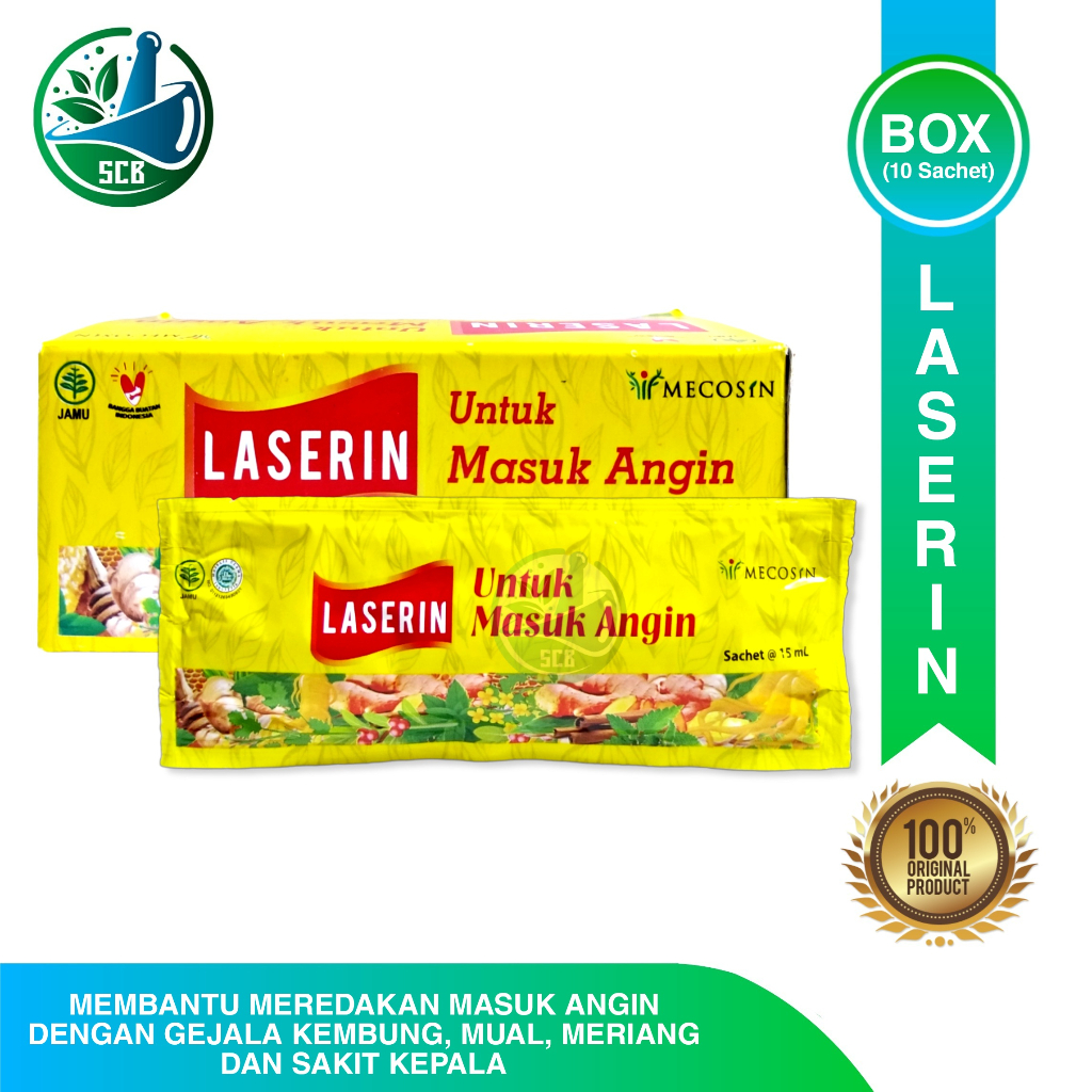 Laserin Masuk Angin BOX - Meredakan Masuk Angin / Kembung / Mual / Meriang / Sakit Kepala