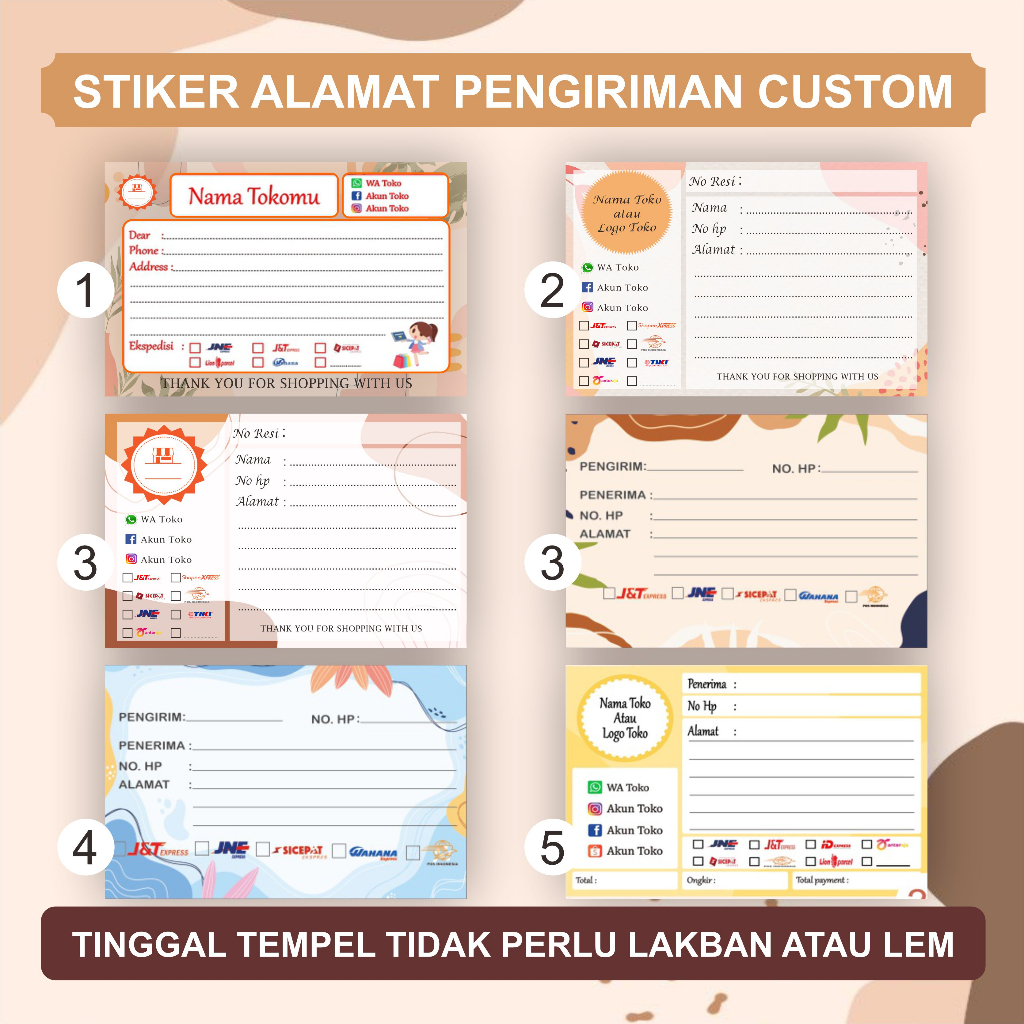 

Sticker alamat pengiriman olshop custom tinggal tempel , label alamat pengiriman olshop custom, sticker pengiriman olshop custom, label pengiriman