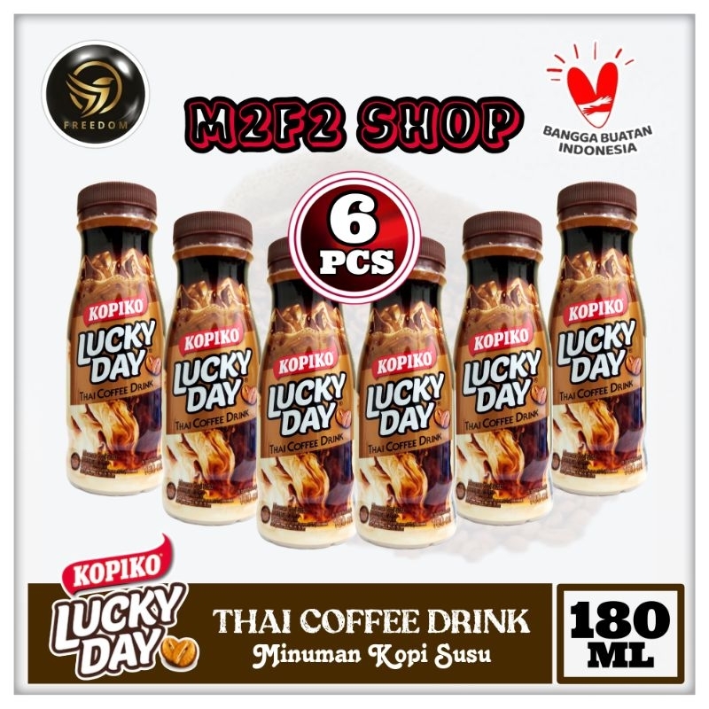 

Kopiko Lucky Day Thai Coffee Drink Botol Pet - 180 ml (Kemasan 6 Pcs)