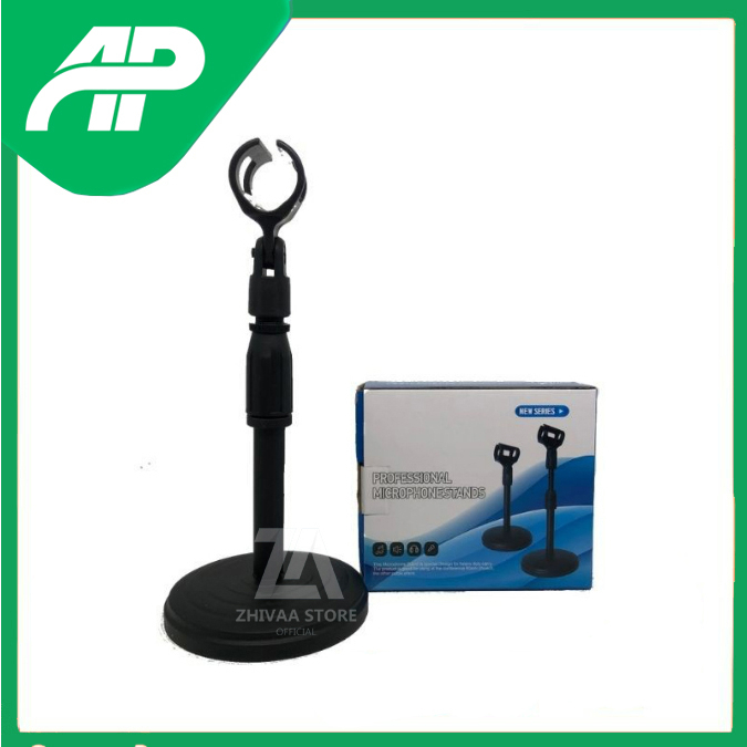 STAND / GAGANG MICROPHONE STANDING MIC SMULE DUDUKAN MEJA / PHONE HOLDER