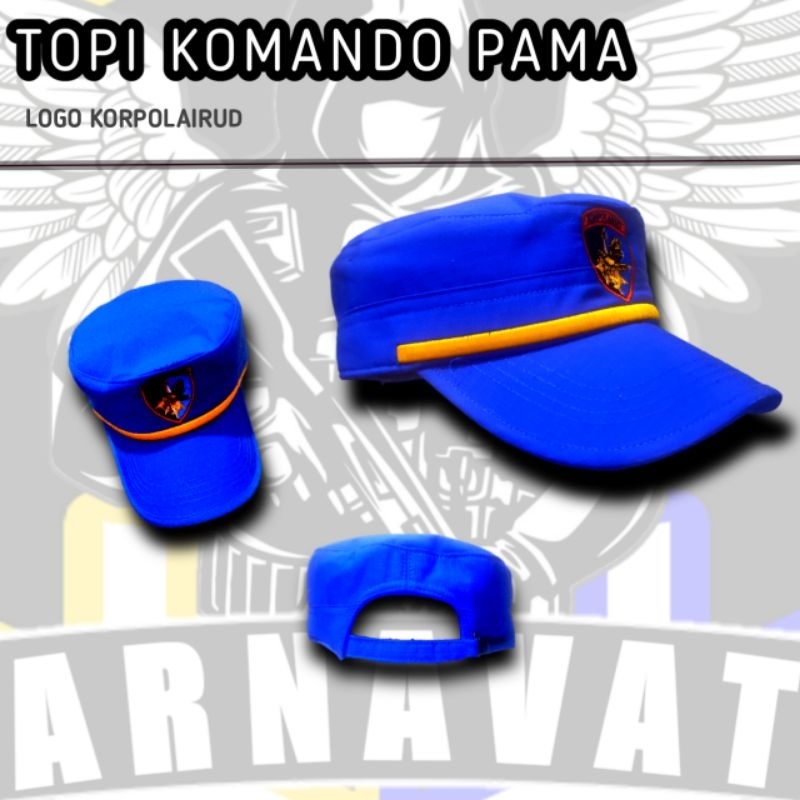 Topi komando biru Pama