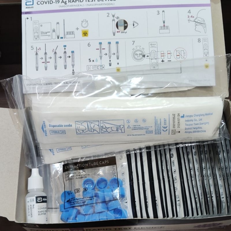 Abbott Bioquick Rapid Test (Nasopharyngeal) - Alat swab covid