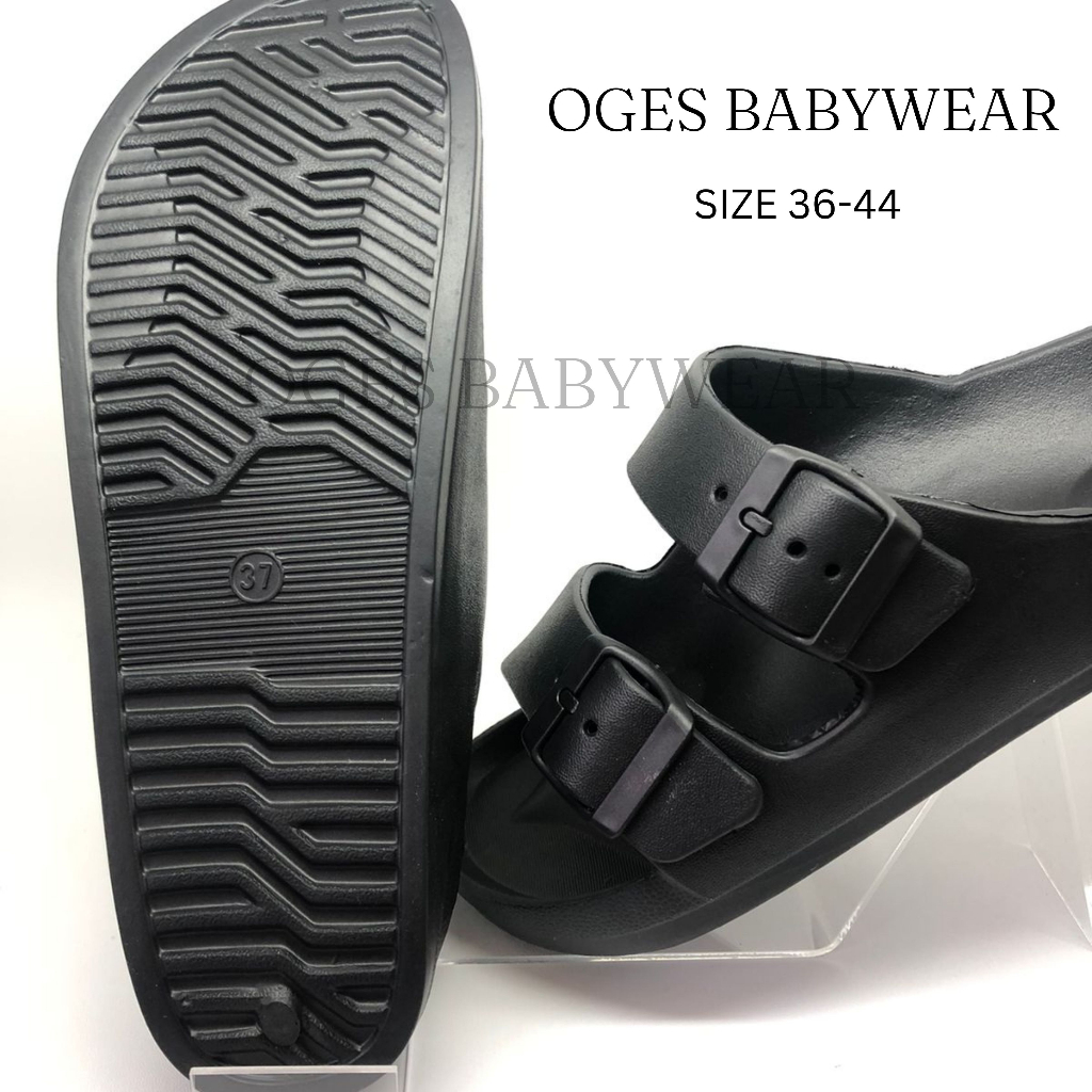 OGES - Sandal Sendal Pria Wanita Strap 2 Slip On Size 36-44