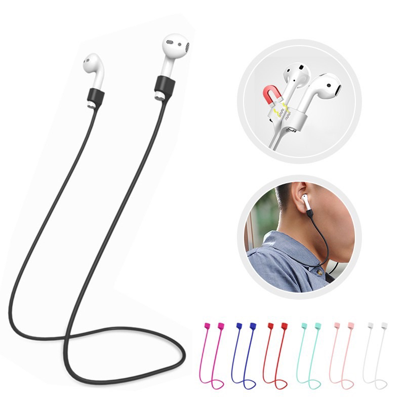 Tali Lanyard Magnetik Anti Hilang Bahan Silikon Untuk AirPods Pro Airpods 2 Airpods 3 Airpods Pro 2n