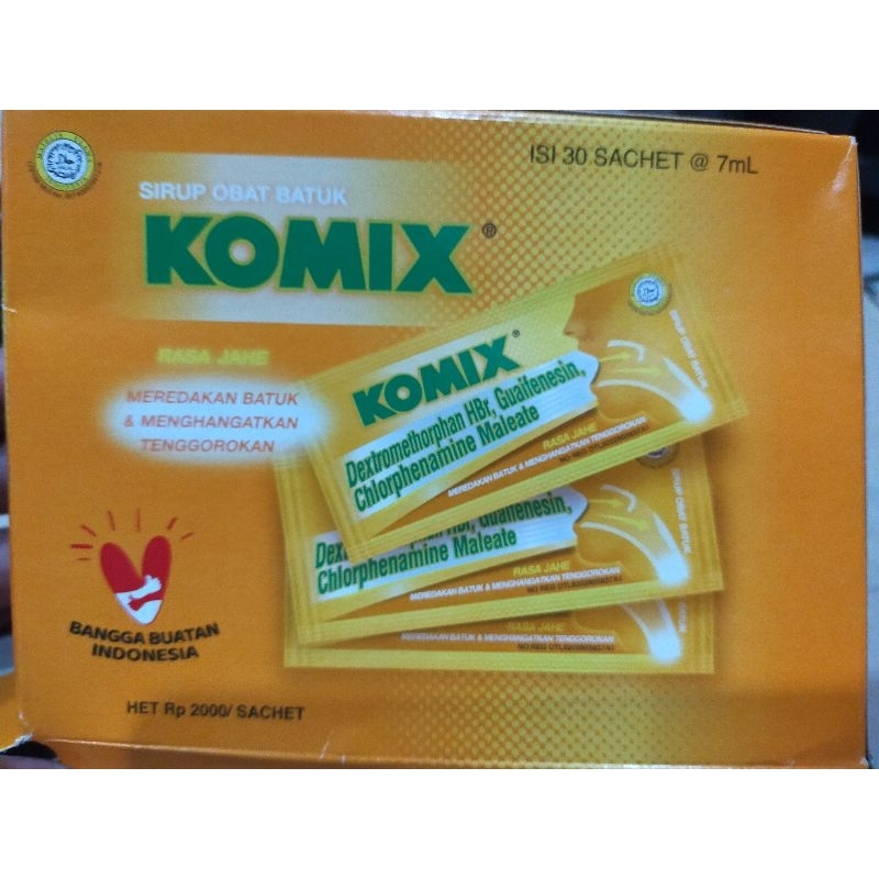 KOMIX JAHE 1 SACHETS 7 ML