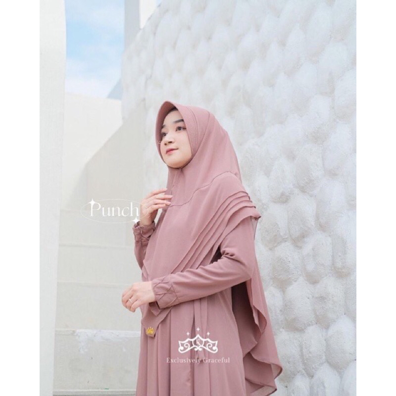 Kazami Ready‼️ Khimar Layla Syari by kazami store - Hijab original 100% Kazami Store