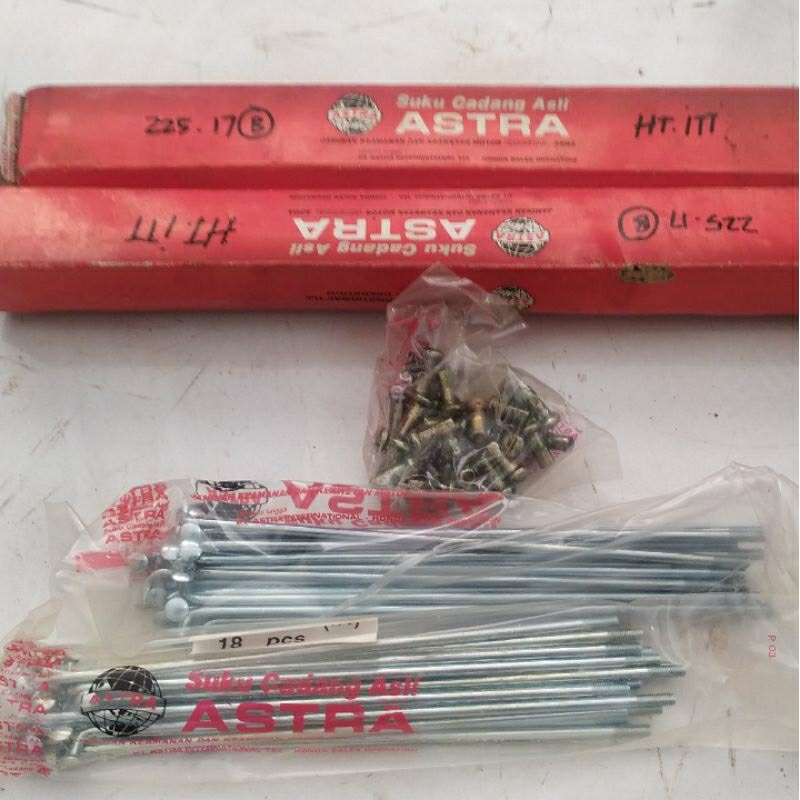 jari jari Jari-Jari ruji velg depan honda c70 c700 c800 astrea grand legenda prima star asdap astrea