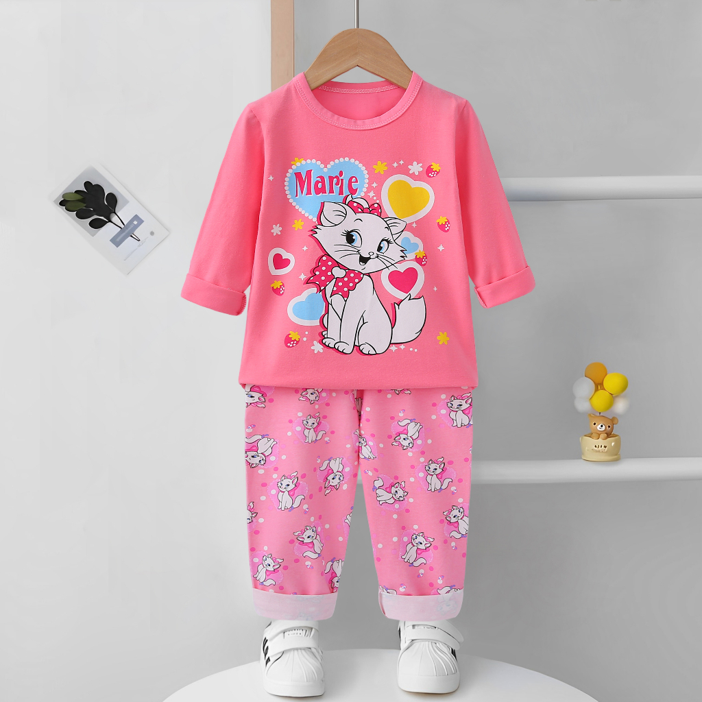 Piyama Anak Import Perempuan Uisa1-3Th/Baju Tidur Anak/Setelan Anak