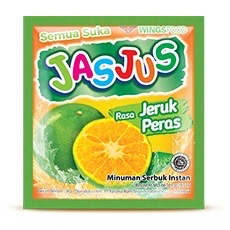 

Minuman sachet Jasjus rasa Jeruk Peras