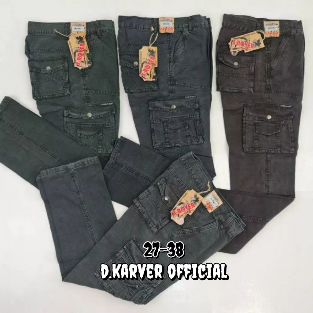 BESTPROMO CELANA CARGO PANJANG PRIA bahan semi jeans tebal/celana gunung/cargo pria murah/cargo