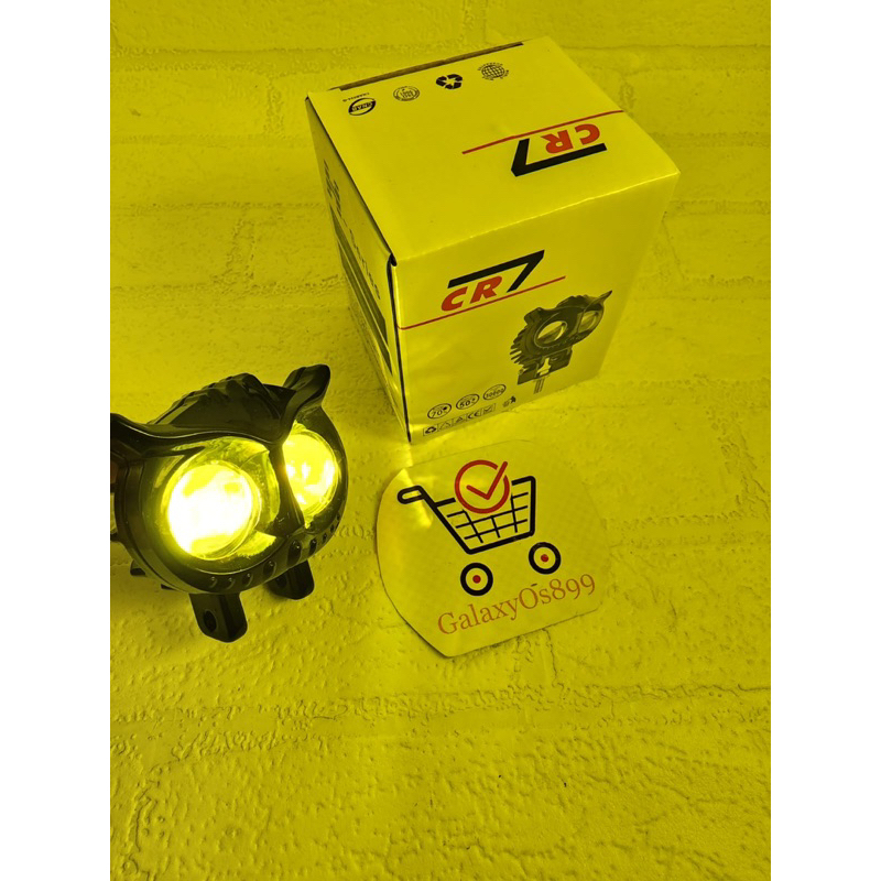 Lampu tembak Owl 2 Mode Kuning &amp; Putih Universal super terang New