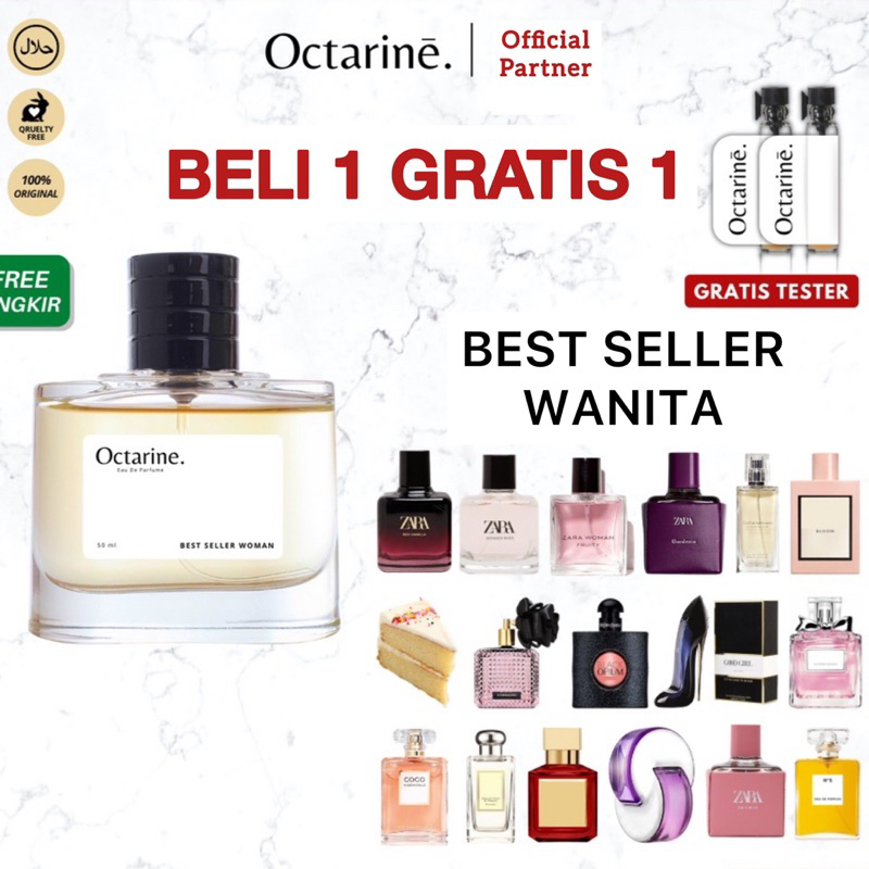 Octarine - Parfum Wanita Tahan Lama Aroma Fresh Sexy BEST SELLER WOMAN | Parfume Farfum Perfume Minyak Wangi Cewek Cowok Murah Original