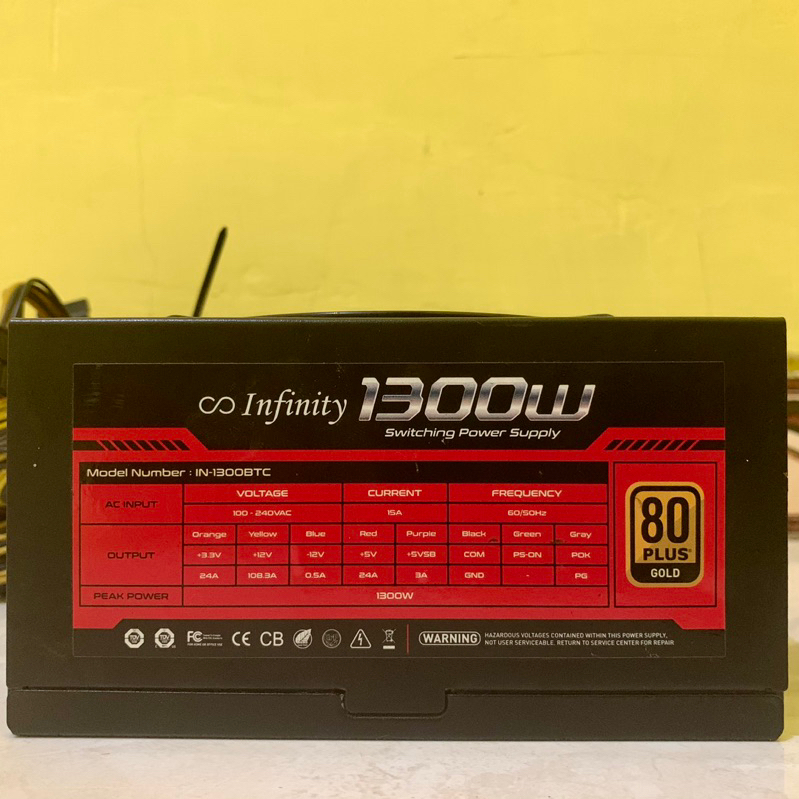 PSU PC Infinity Power Striker 1300w 80+ Gold