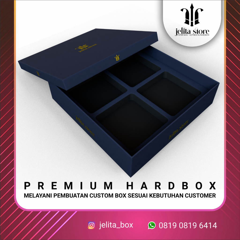 

HARDBOX 25x25x7 CUSTOM - KOTAK BOX - DUS BOX - TUTUP LEPAS