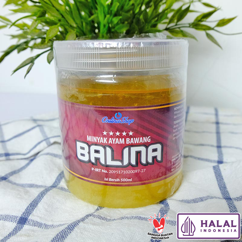 

Minyak Ayam Bawang BALINA 500ml Kemasan Stoples Halal