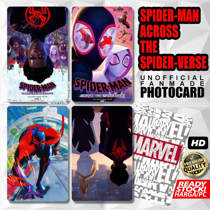 Photocard Spiderman Across Spider Verse Unofficial Photo Card Kartu