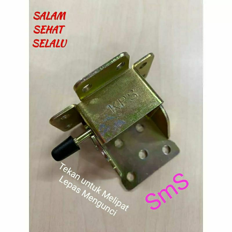 SmS ❤️..Braket Engsel Meja Lipat / Engsel Siku Kaki Meja Lipat. (Besi Kuningan Tebal)