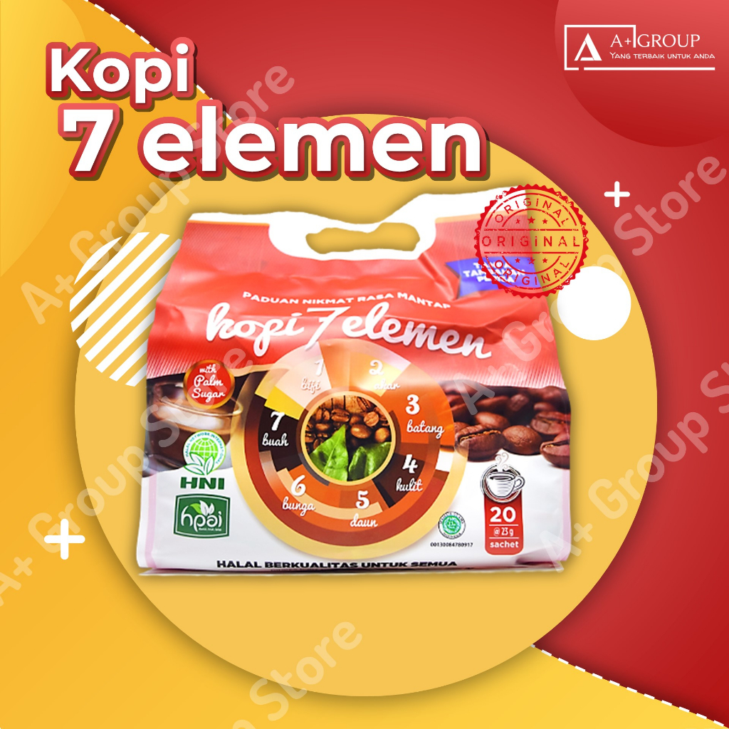 

KOPI 7 ELEMEN HNI ISI 20 KOPI KESEHATAN SOLUSI PENAMBAH STAMINA KOPI HERBAL