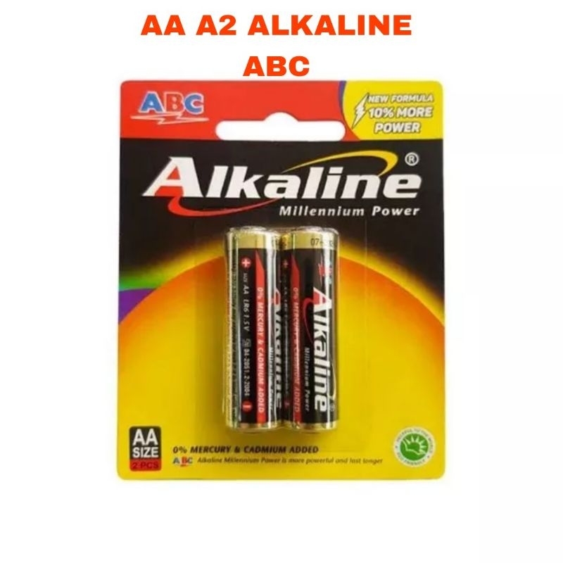 BATERAI ABC ALKALINE AA ISI 2 PCS