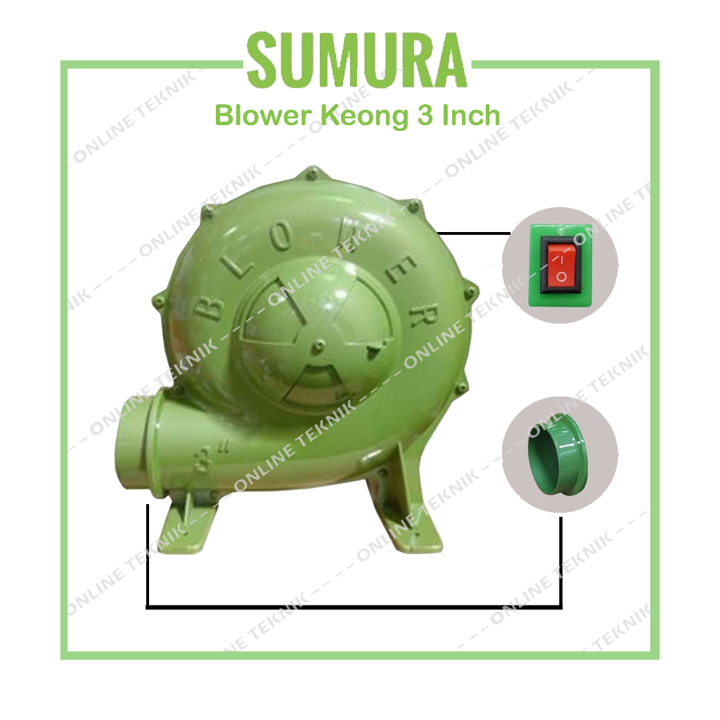 SUMURA Blower Keong 3 Inch Blower Keong Duduk SMR 3"