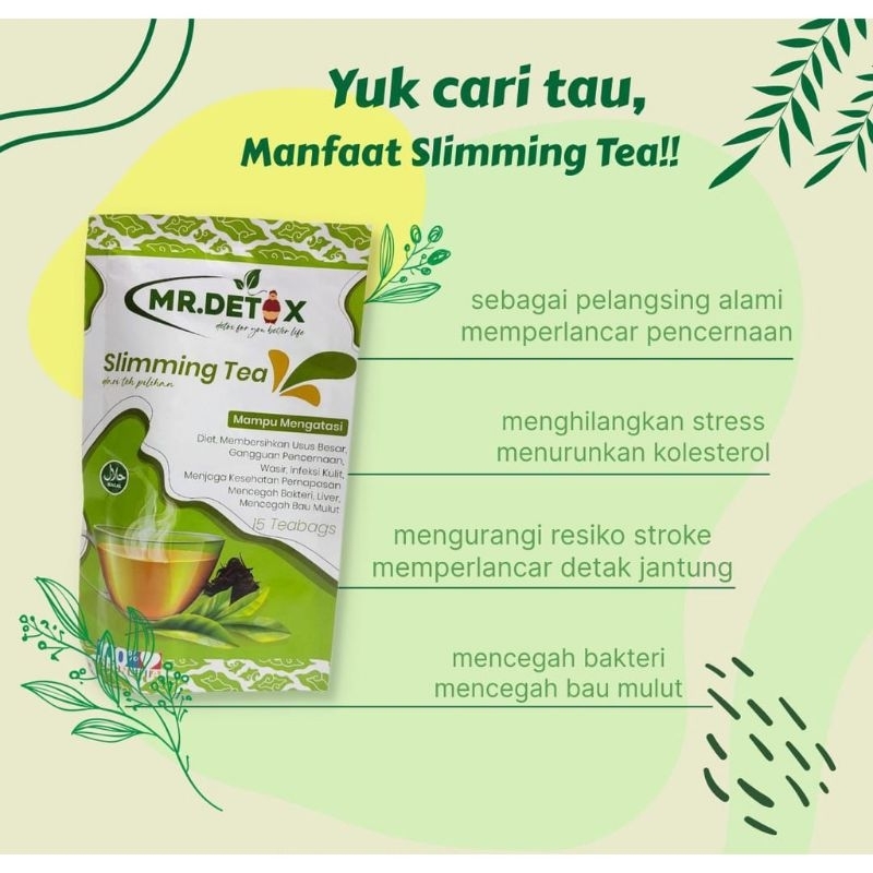 Pelangsing Teh alami/Teh Detox/ mr.detox Slimming tea