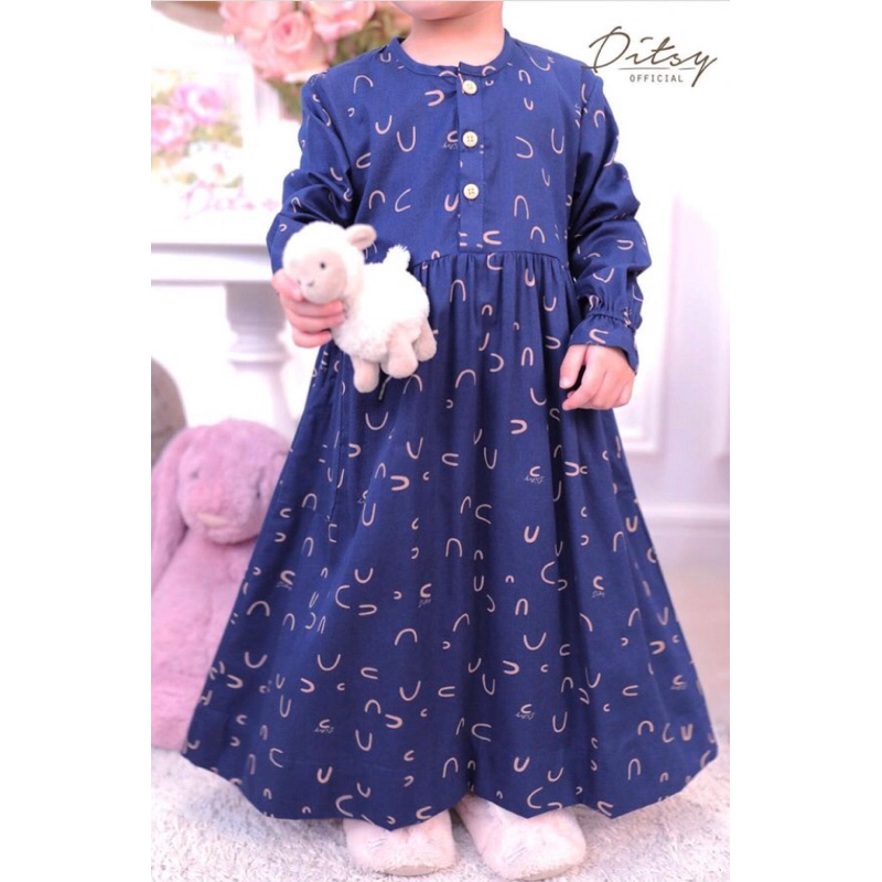 Ditsy Little Halen Navy size 5