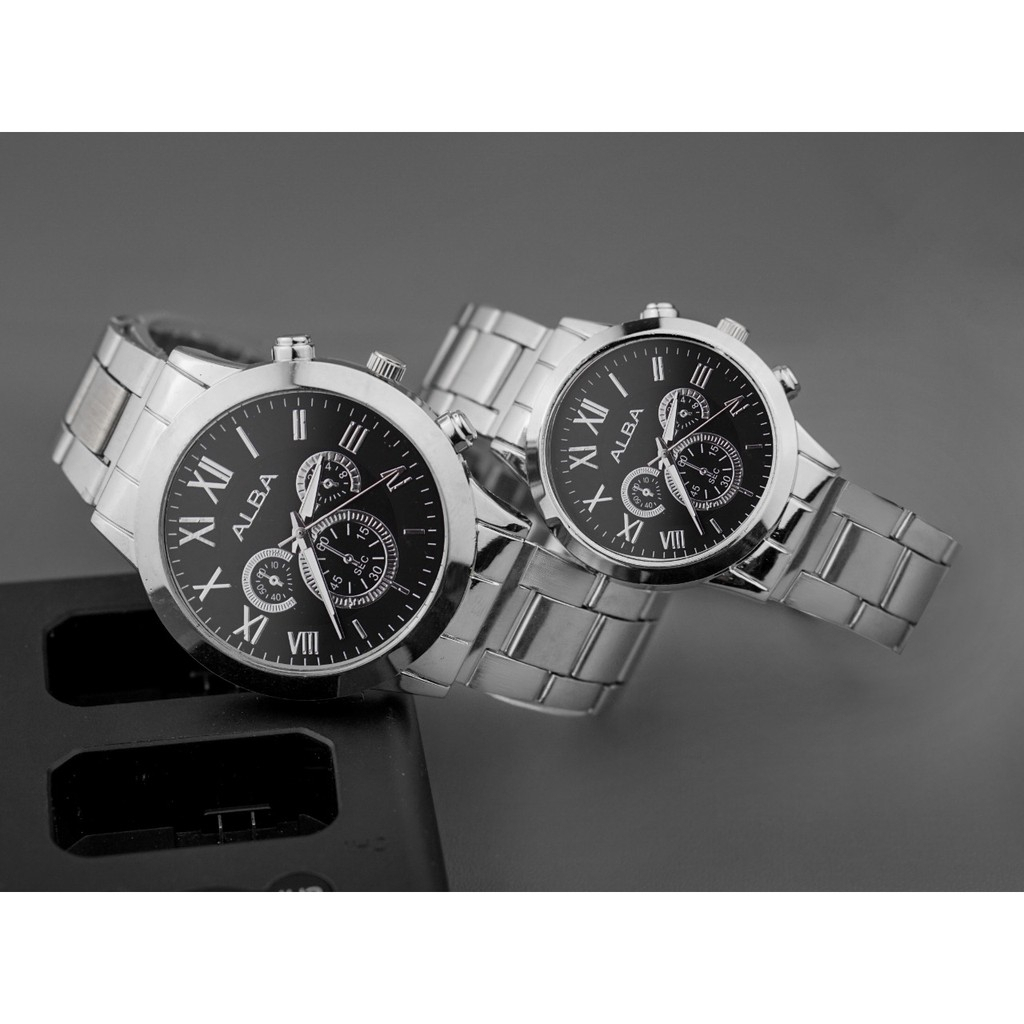 C ( C2 ) JAM TANGAN COUPLE DEWASA BAHAN STAINLESS PREMIUM HARGA UNTUK 1 PCS