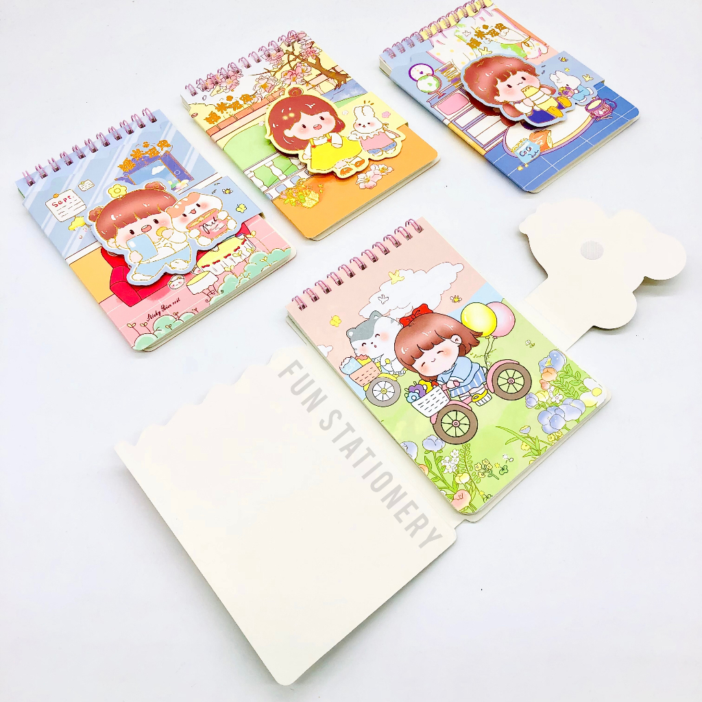 NOTEBOOK SPIRAL AESTHETIC CUTE MINI SIZE 0903 / BUKU DIARY SPIRAL