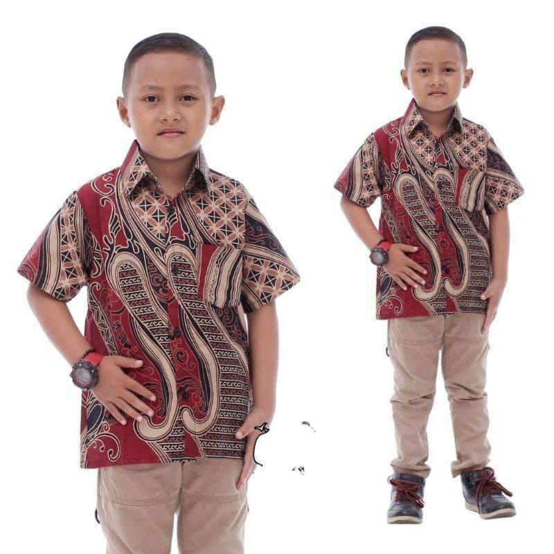 BAJU BATIK ANAK LAKI-LAKI USIA 2-12 TAHUN