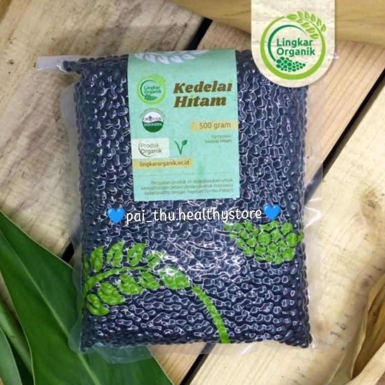 

Lingkar Organik Kacang Kedelai Hitam- Kacang Kedelai Hitam Organik@500gr/pack