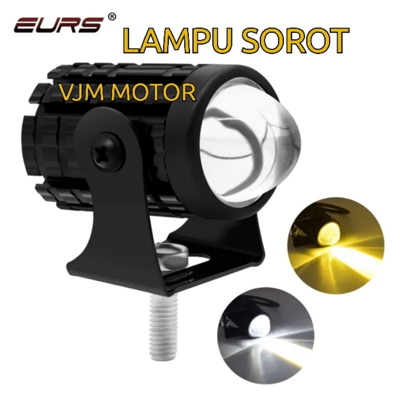 lampu sorot mini driving single Di stang motor / Mobil Terang 12/14 volt